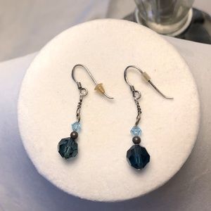 FREE WITH BUNDLE Blue Crystal Earrings